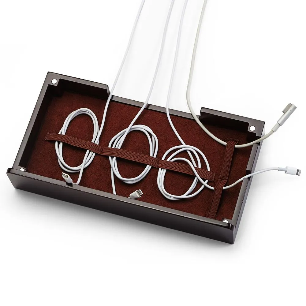 Multi-Device Charging Station Polished Chestnut