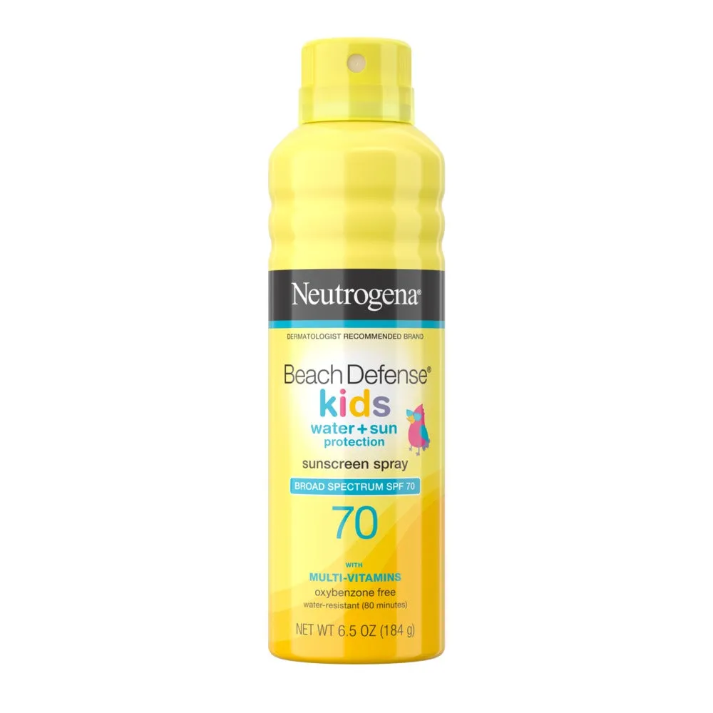 Neutrogena Beach Defense Kids Sunscreen Spray Broad Spectrum SPF 70