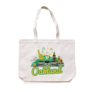 OAKLAND A'S CITYSCAPE TOTE BAG