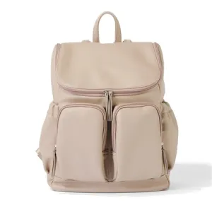 OiOi Signature Nappy Backpack - Oak Dimple Vegan Leather