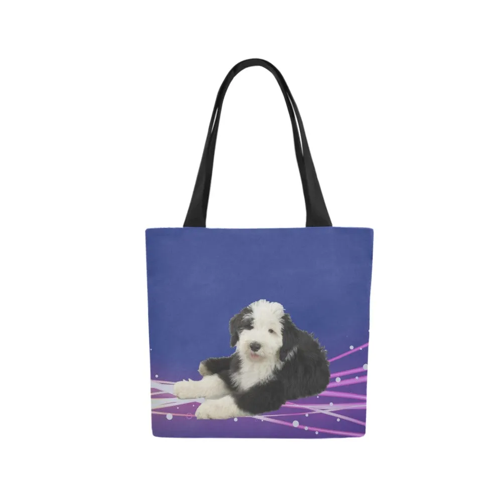 Old English Sheepdog Cotton Tote Bag