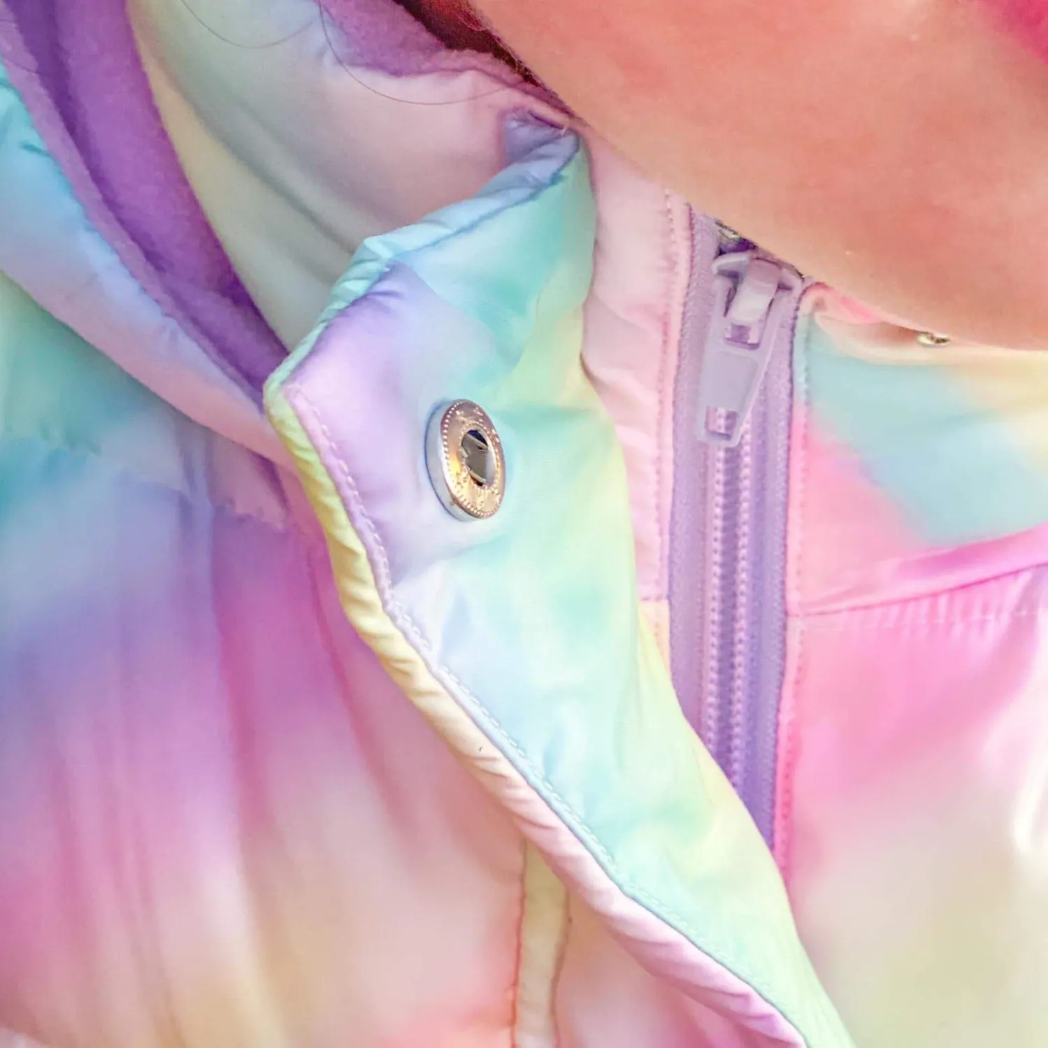 Ombre Rainbow Down Coat