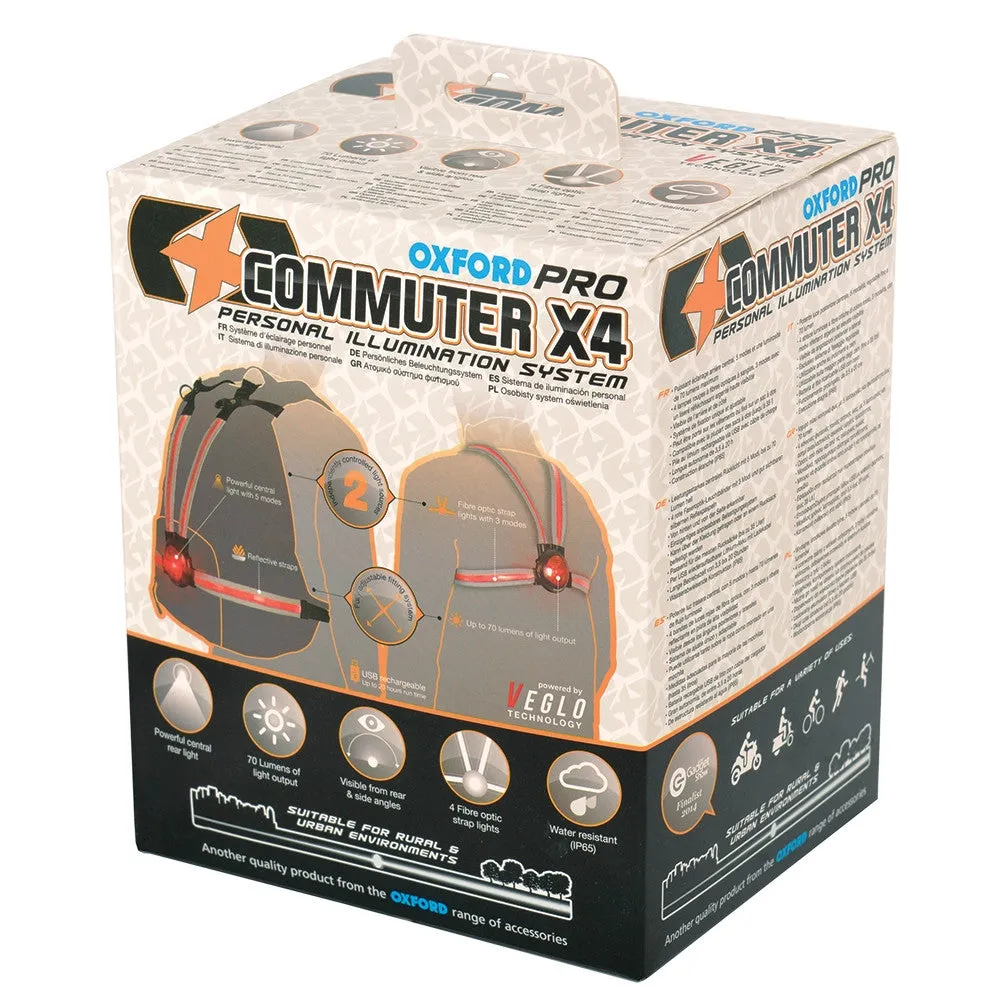 Oxford Commuter X4 Fiber Optic Rear Light