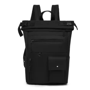 Patchwork Large Capacity Rolltop Women's Backpack