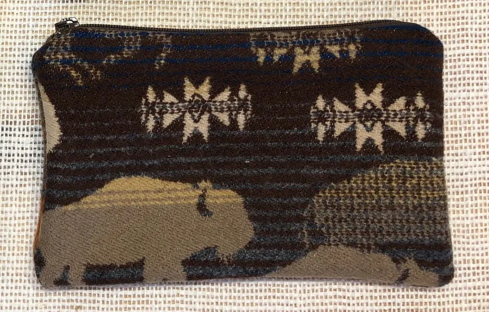Pendleton Wool Zipper Pouch 7x5"