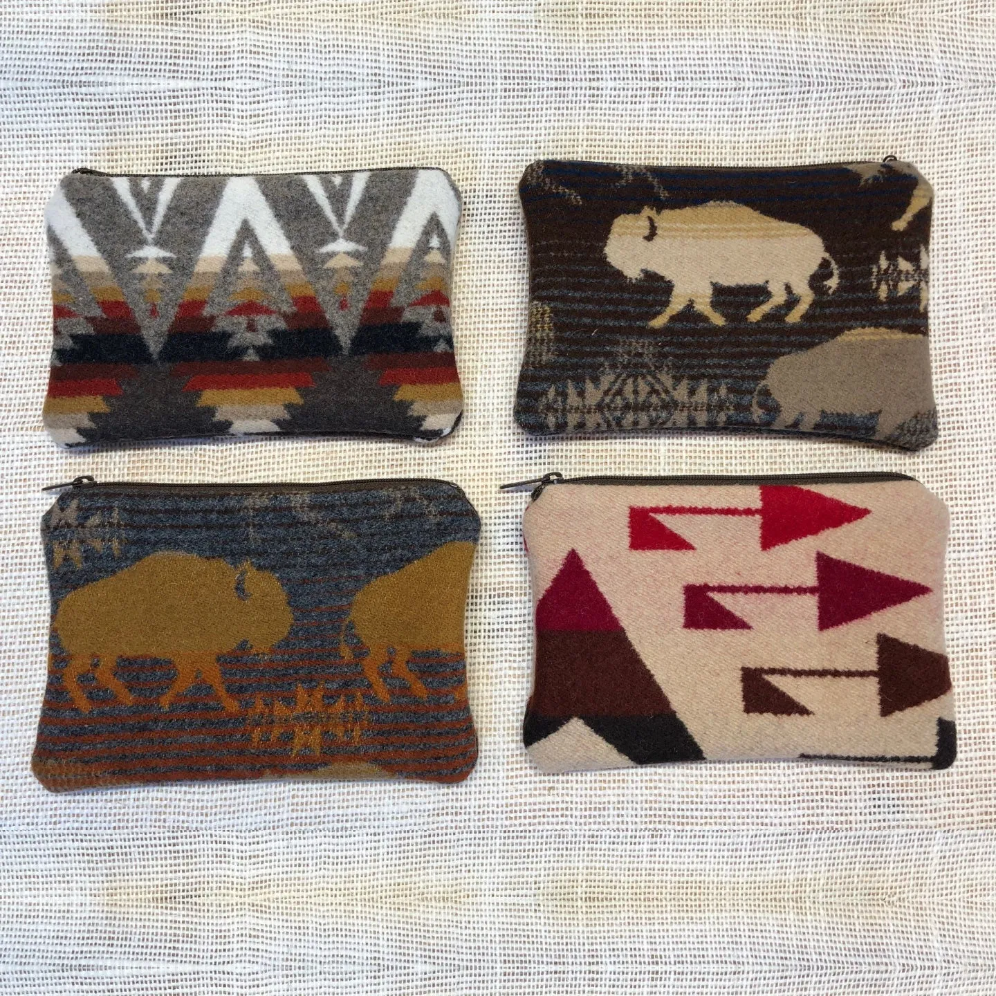 Pendleton Wool Zipper Pouch 7x5"