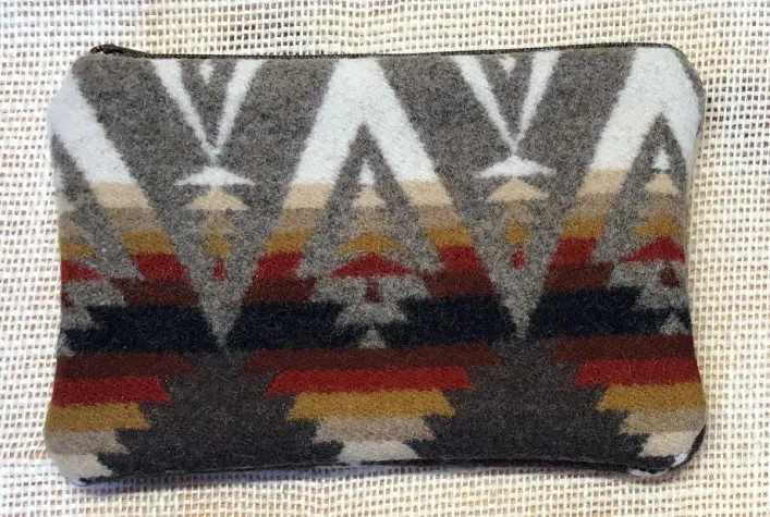 Pendleton Wool Zipper Pouch 7x5"