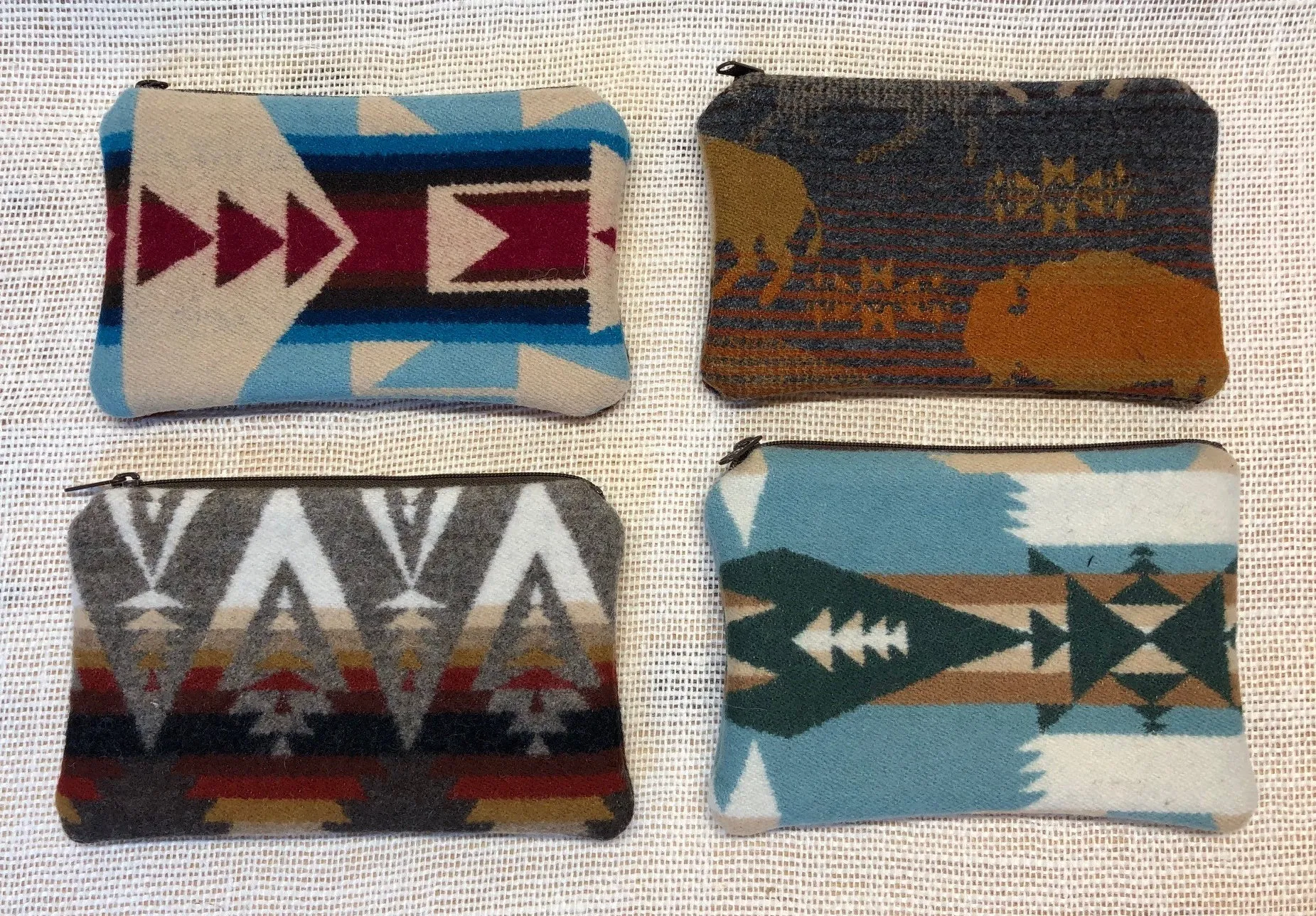 Pendleton Wool Zipper Pouch 7x5"