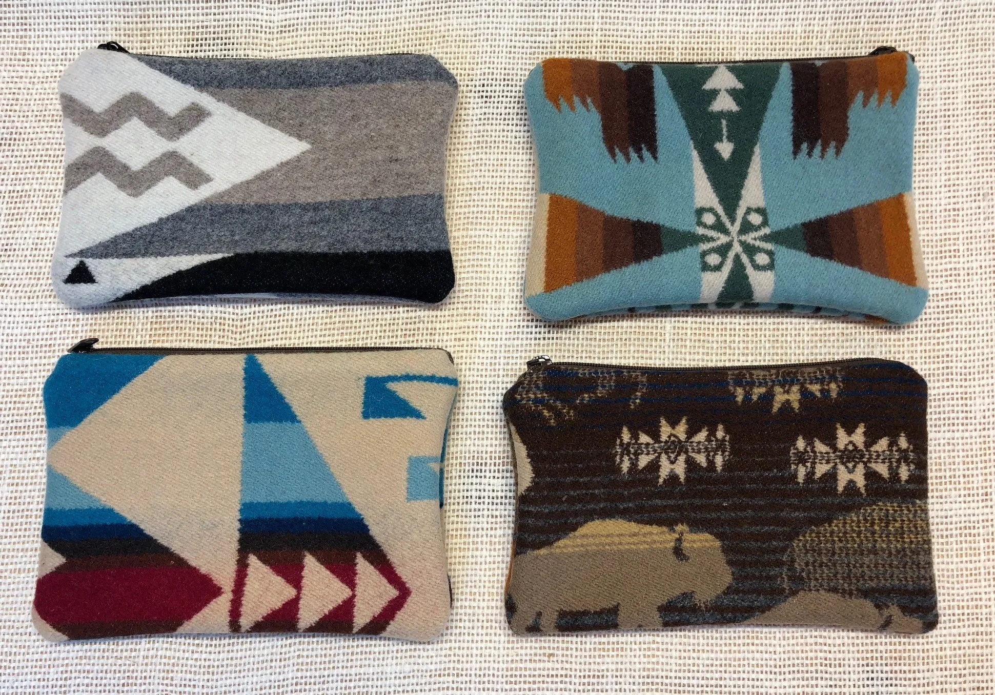 Pendleton Wool Zipper Pouch 7x5"