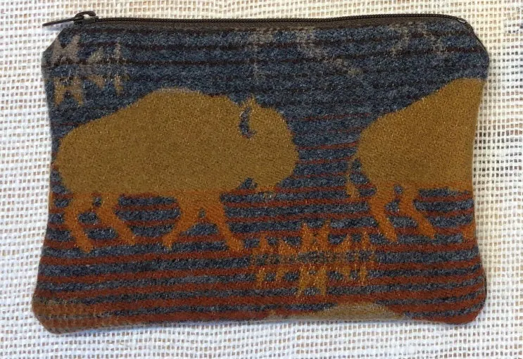 Pendleton Wool Zipper Pouch 7x5"