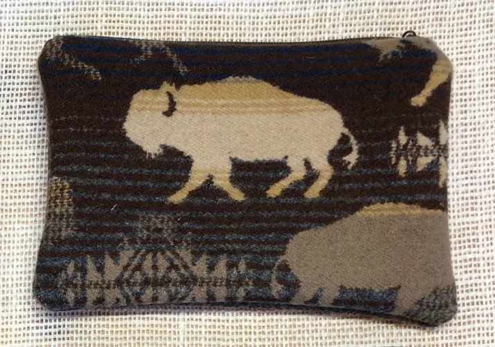 Pendleton Wool Zipper Pouch 7x5"