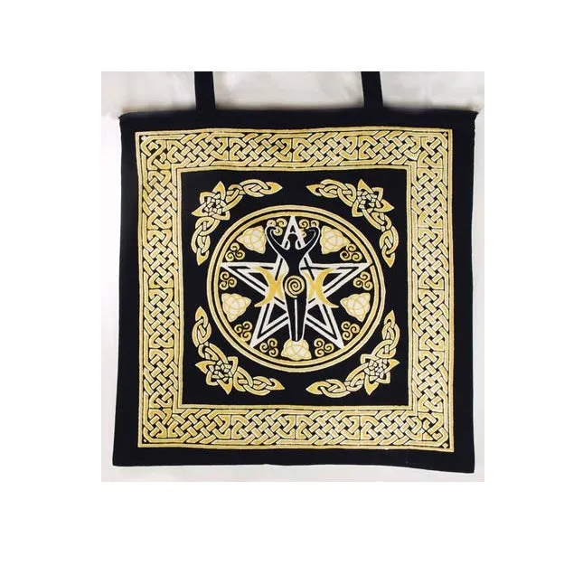 Pentagram Goddess Tote Bag