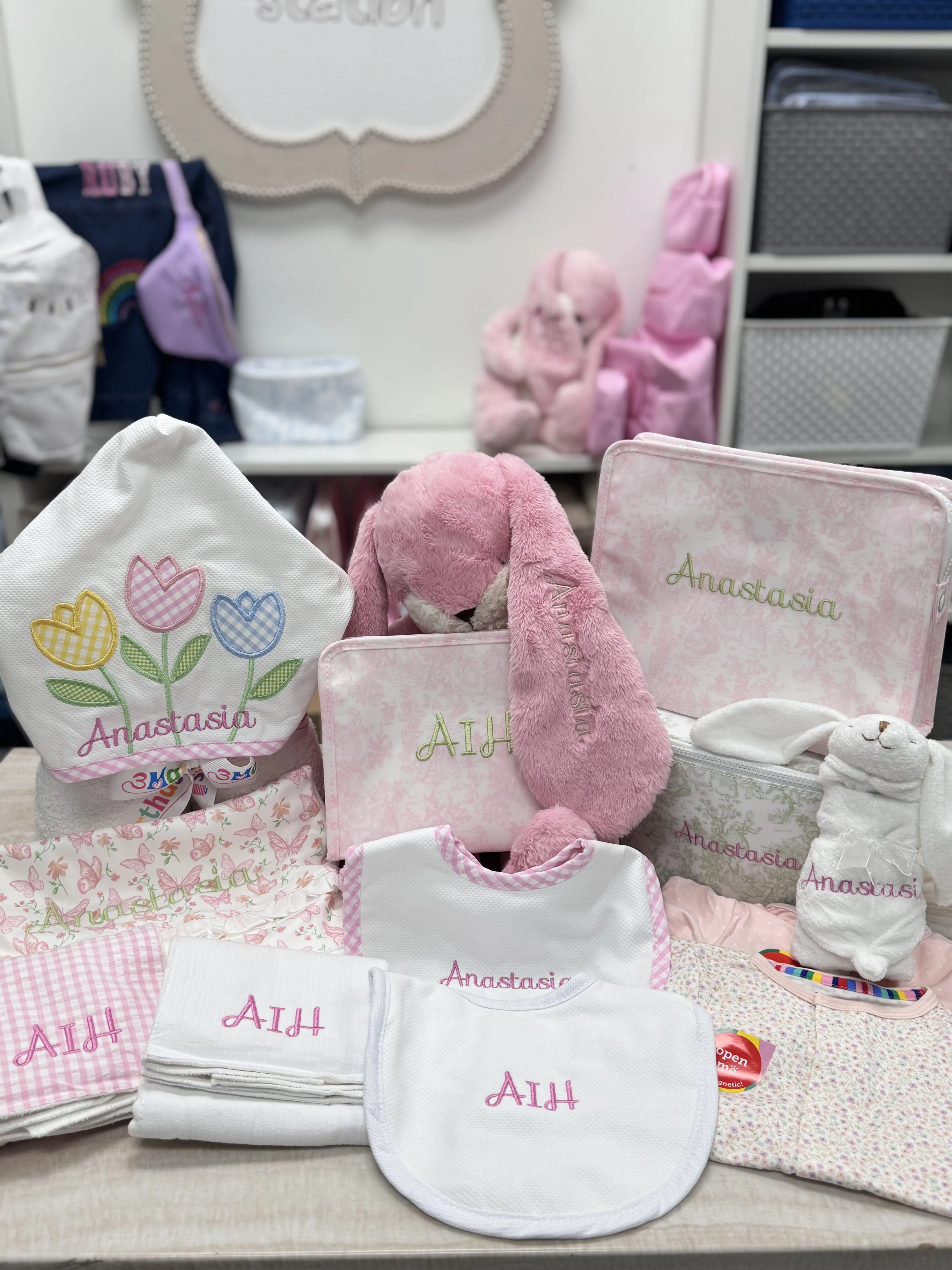 Personalized Nylon Pink Toile Duet