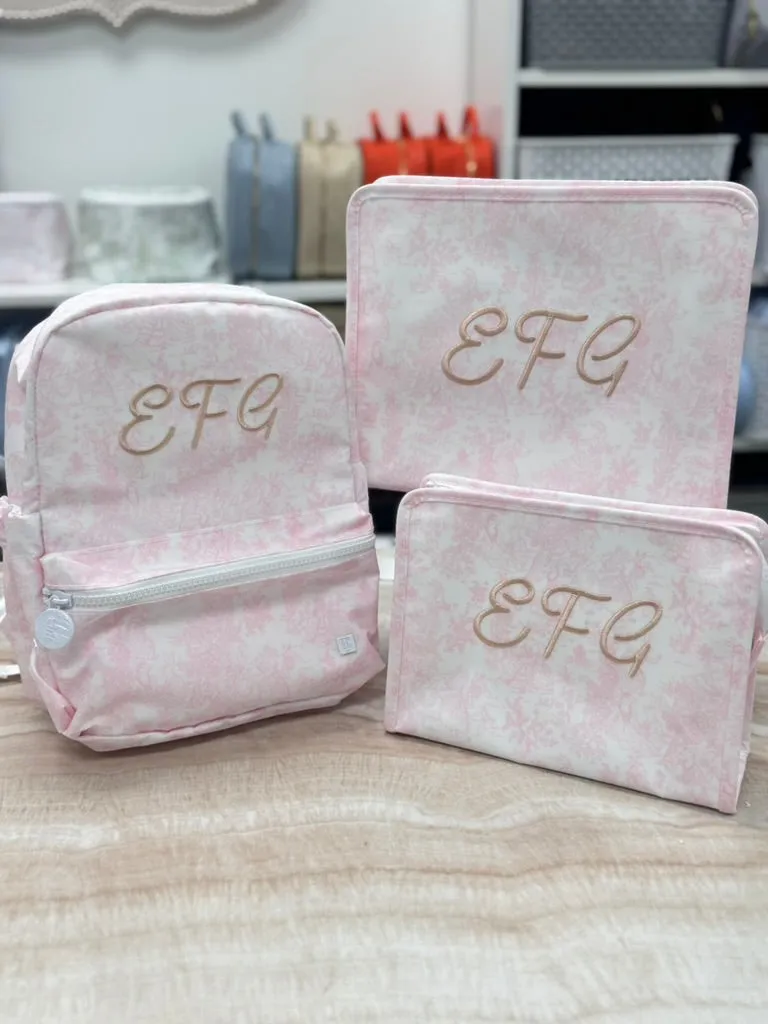Personalized Nylon Pink Toile Duet