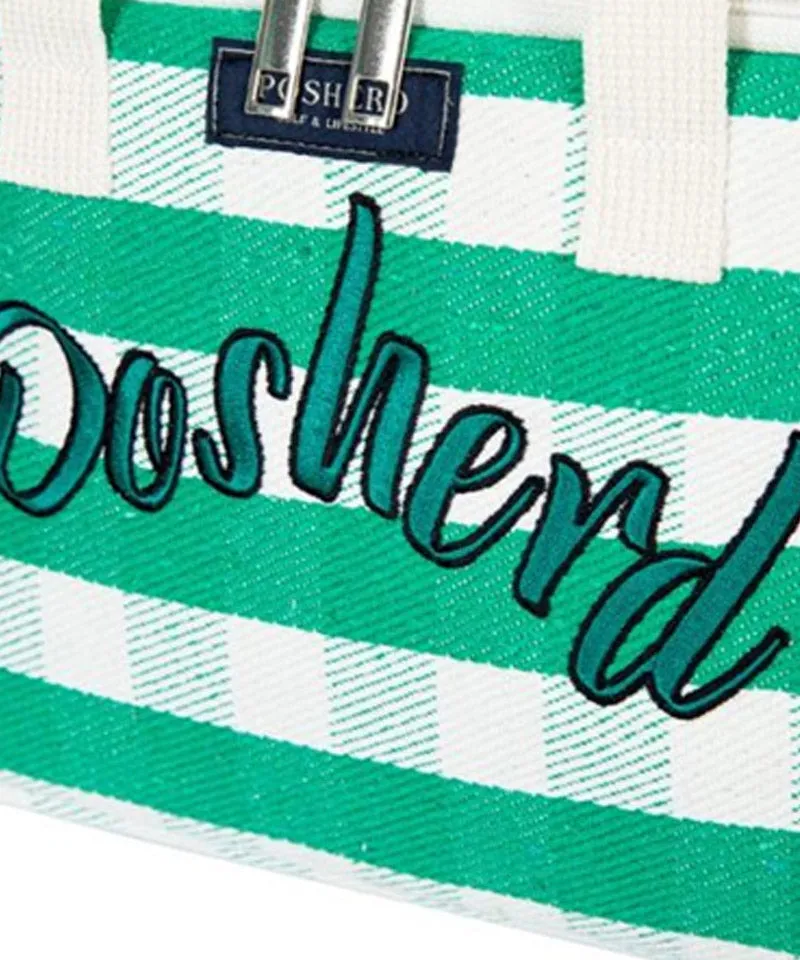 POSHERD Check Tote Bag (Insulation/Cooling) - Green