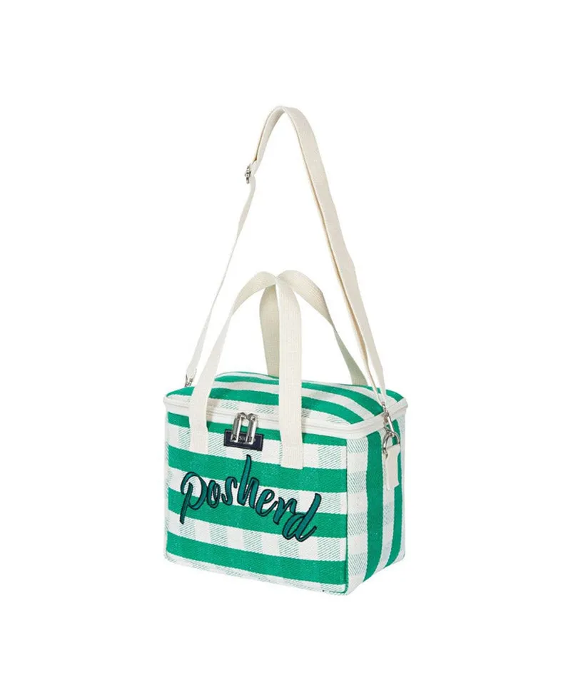 POSHERD Check Tote Bag (Insulation/Cooling) - Green