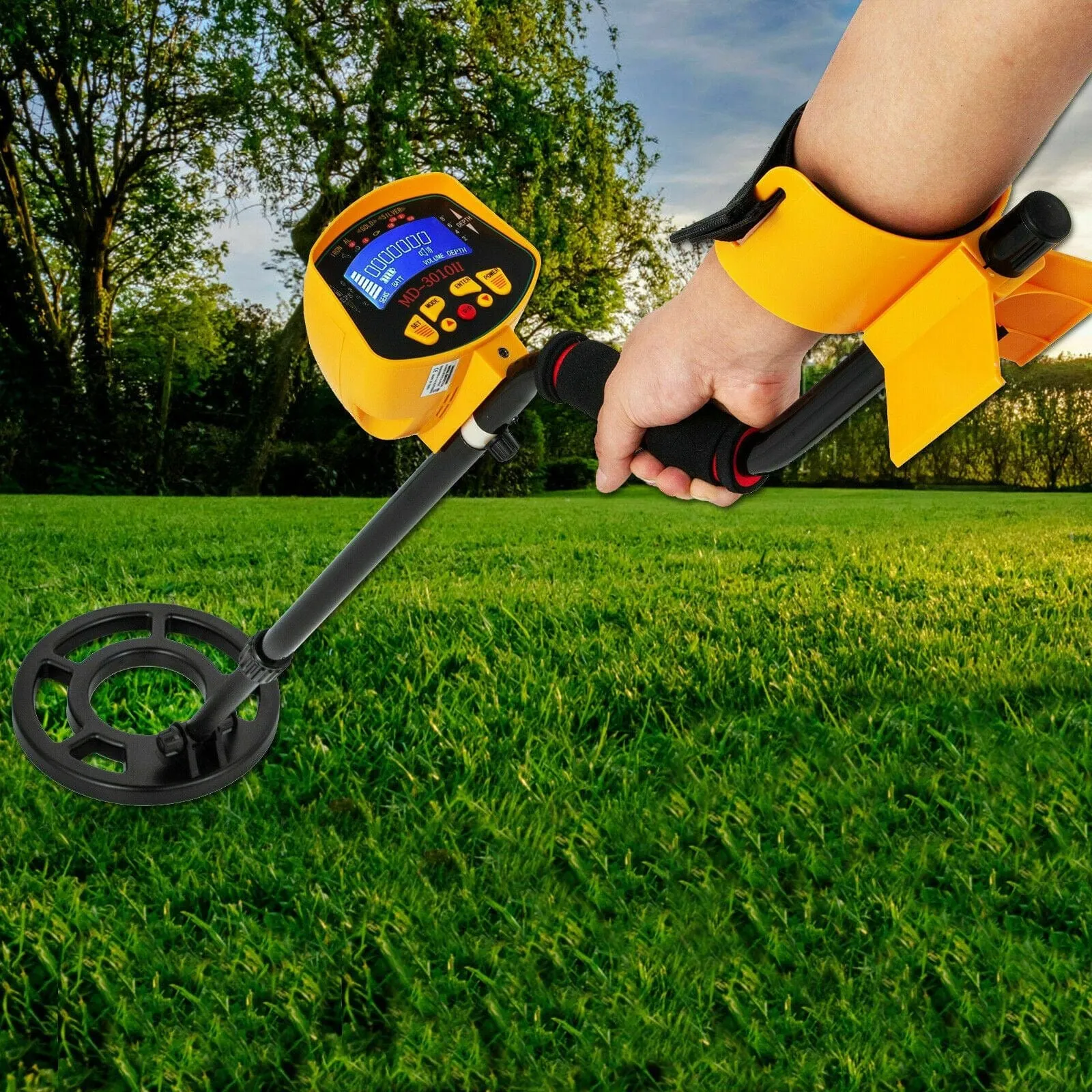 Powerful Handheld Waterproof Gold Beach Metal Detector Set