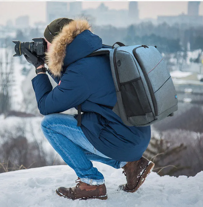 PULUZ Portable Waterproof Scratch-Proof Camera Backpack (2020 Version)