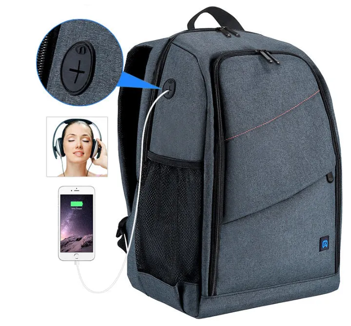 PULUZ Portable Waterproof Scratch-Proof Camera Backpack (2020 Version)