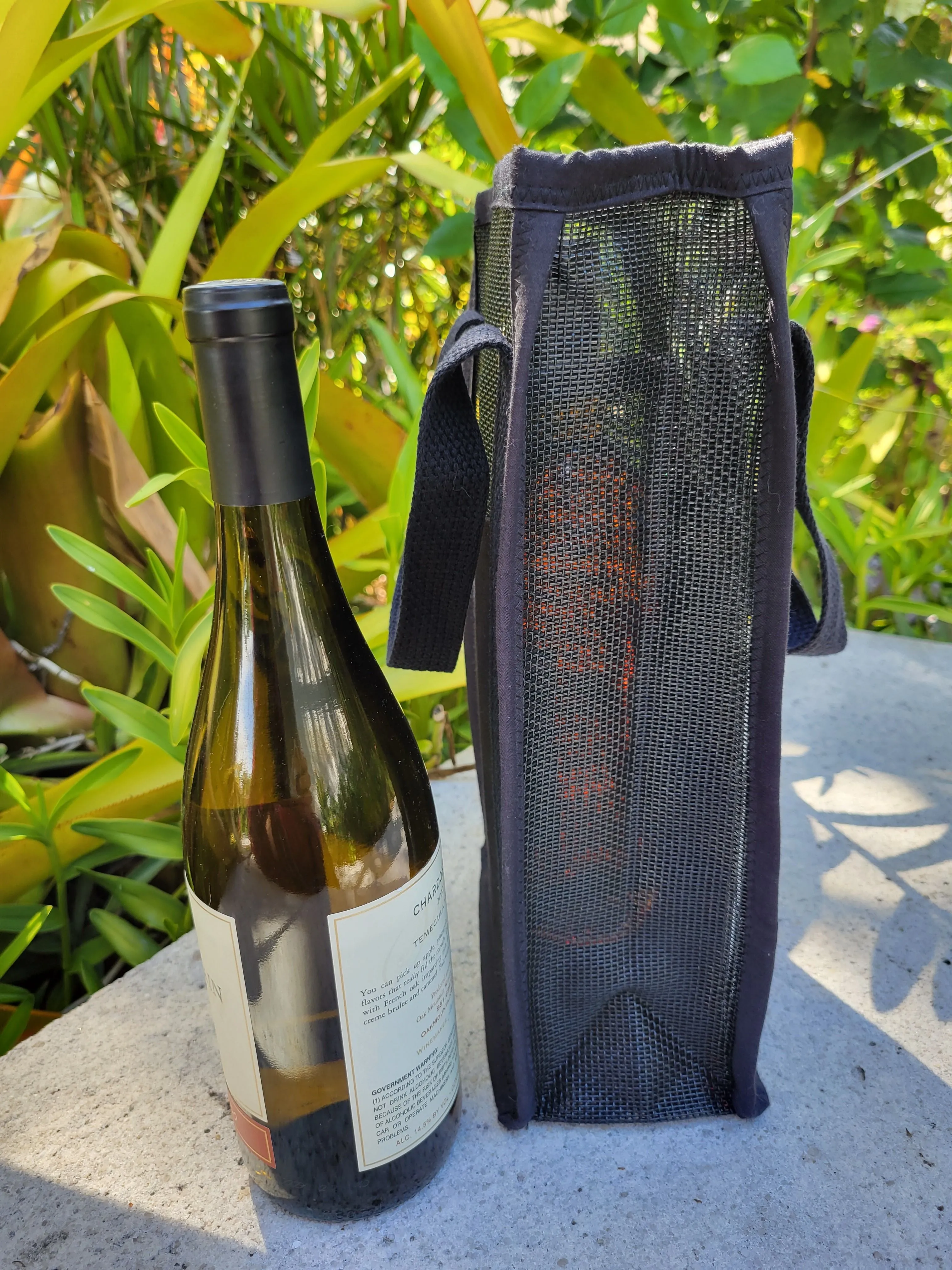 "Asian Crane" Double Bottle Tote