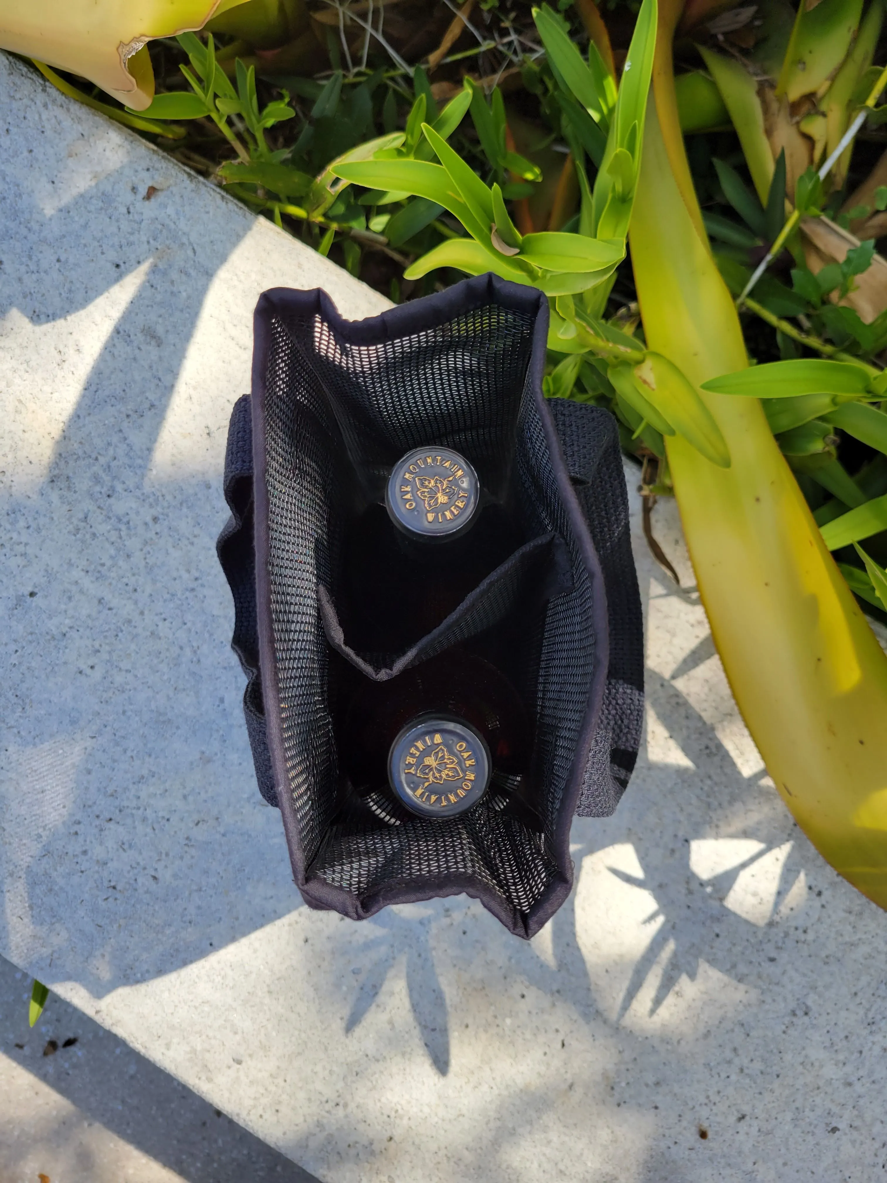 "Asian Crane" Double Bottle Tote
