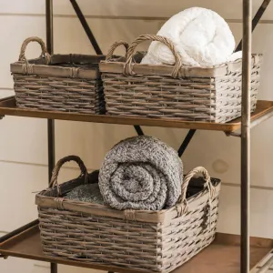 Rattan Square Basket