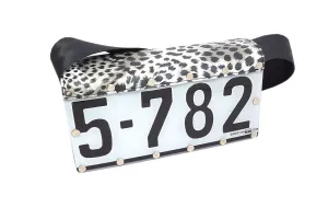 Recycled Number Plate Shoulder Bag