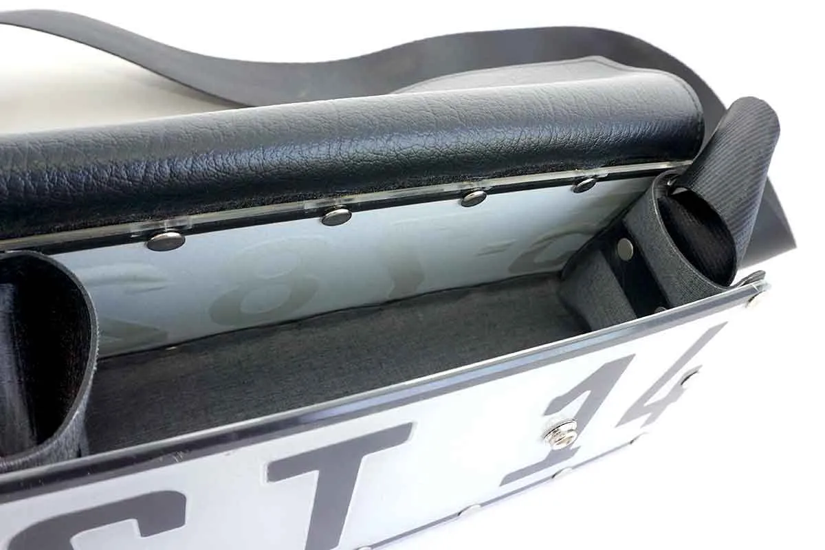 Recycled Number Plate Shoulder Bag