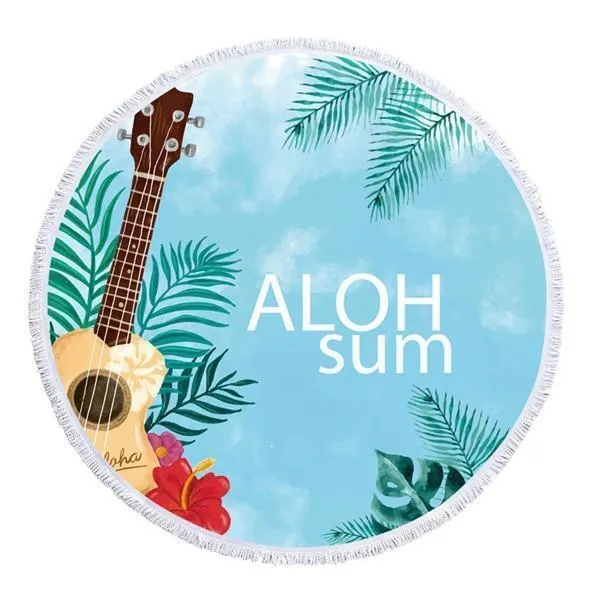 Round Microfiber Beach or Picnic Towel
