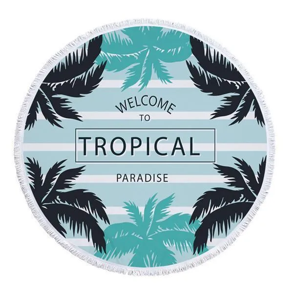 Round Microfiber Beach or Picnic Towel