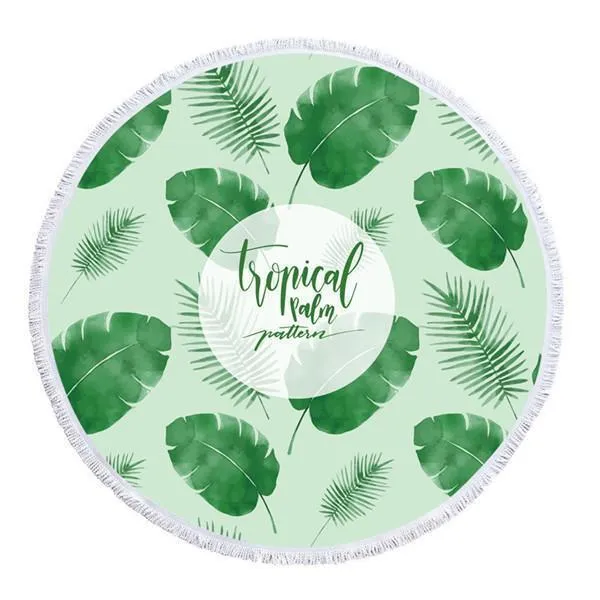 Round Microfiber Beach or Picnic Towel