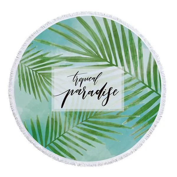 Round Microfiber Beach or Picnic Towel