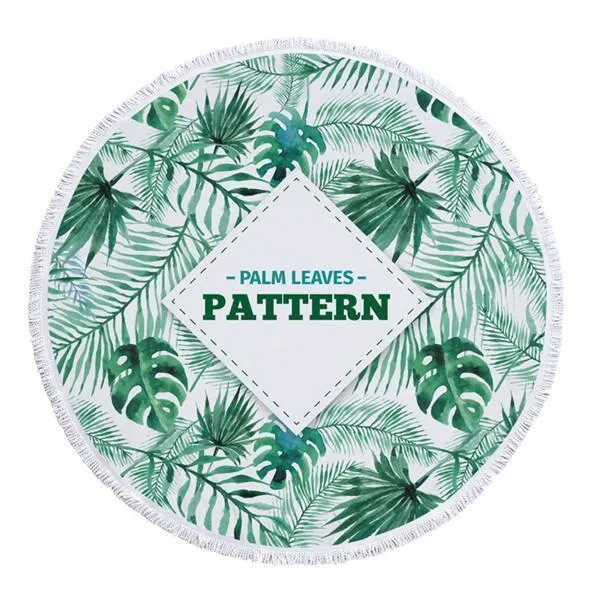 Round Microfiber Beach or Picnic Towel