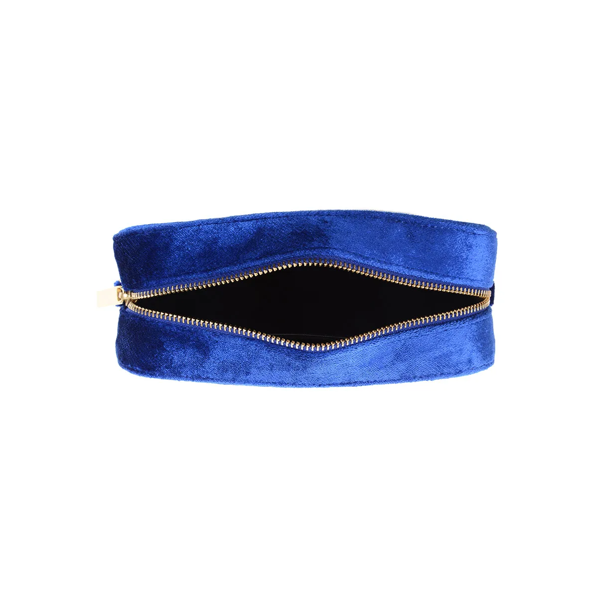 SCORPION EMBROIDERED VELVET CROSSBODY BAG (BLUE)