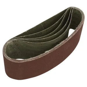 Sealey Sanding Belt 76 x 457mm 80Grit Pack of 5