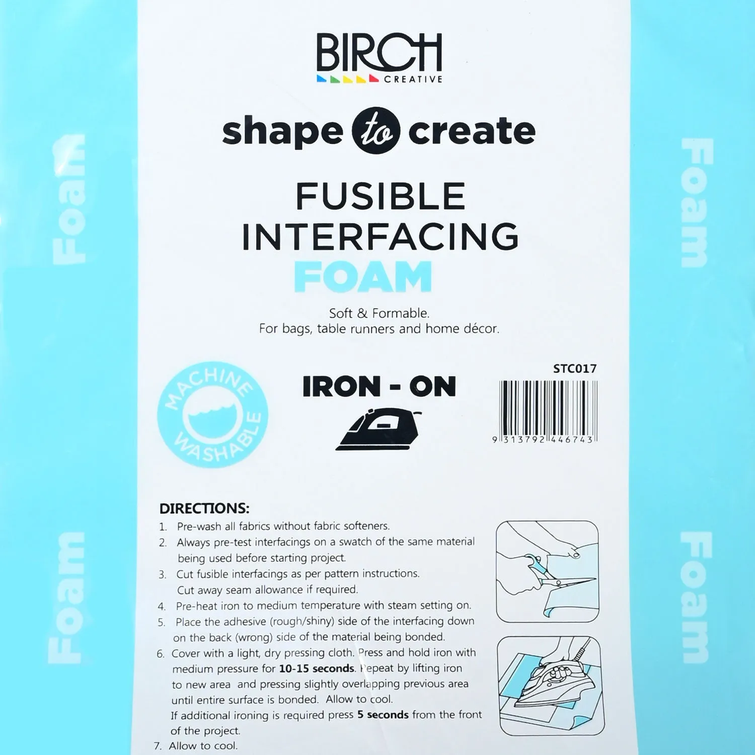 Shape to create Foam Plus Iron On | 0.5m
