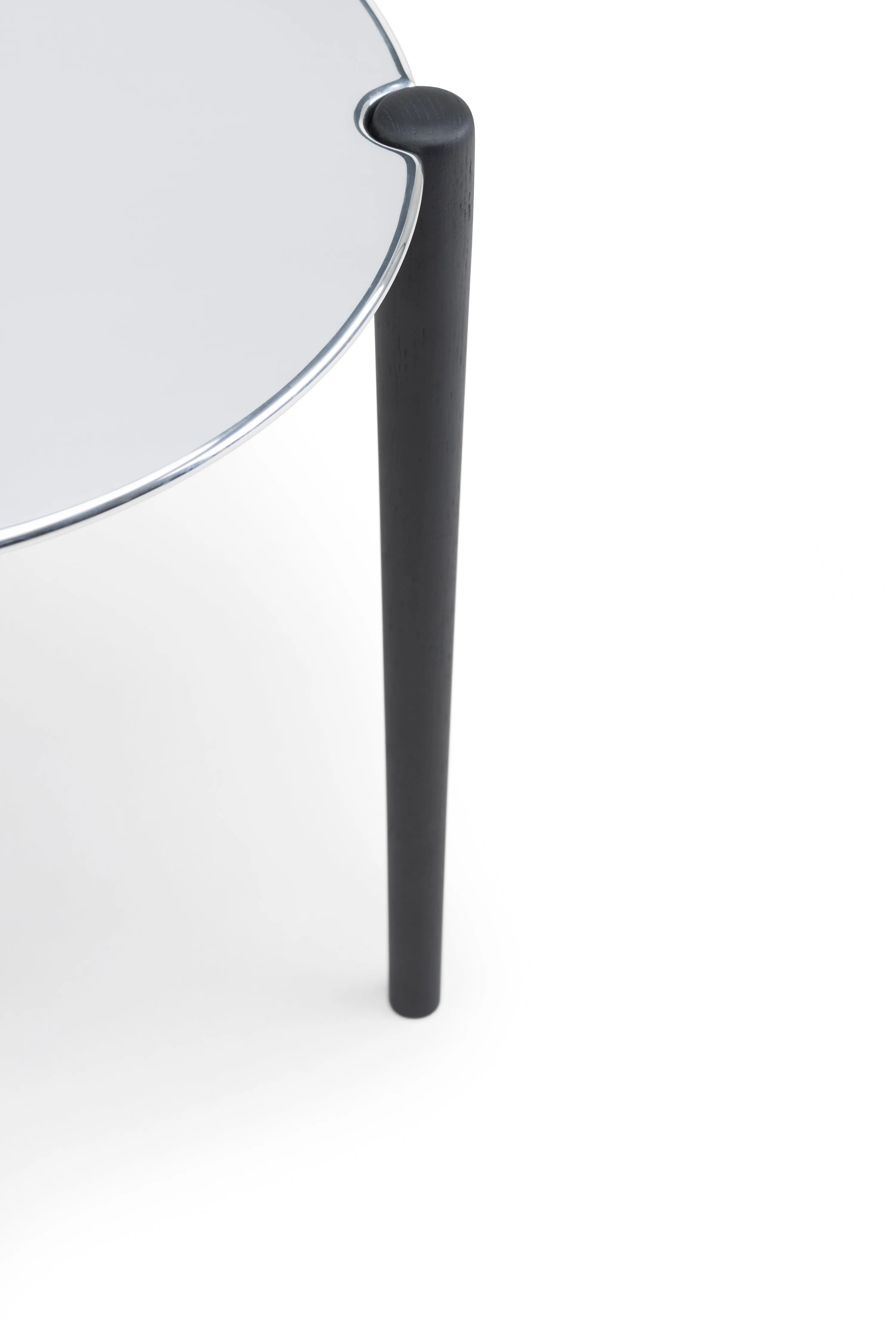 Sidekicks Occasional Table with Polished Aluminum Top