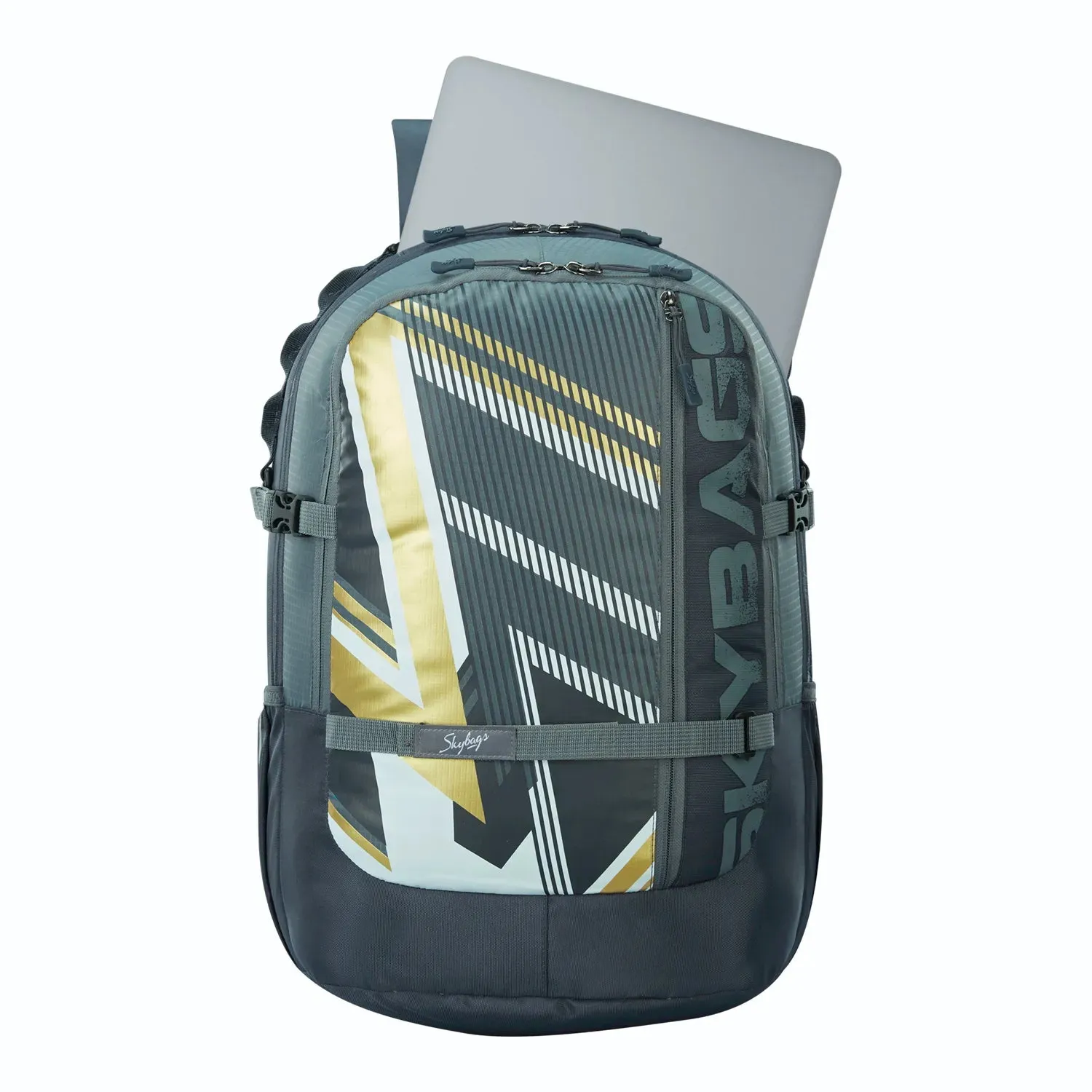 Skybags Campus Plus XL  01 Laptop Backpack Grey