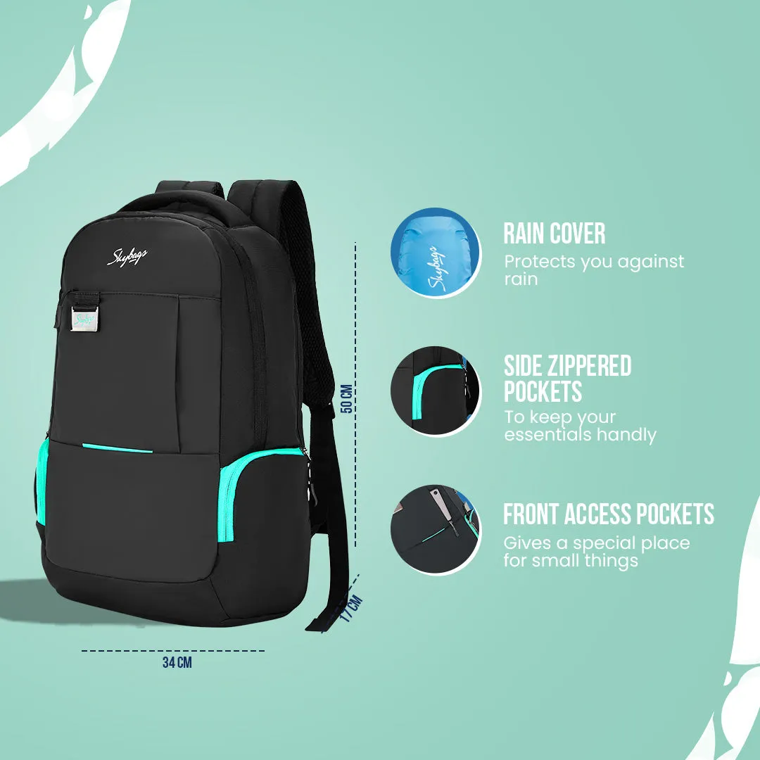 Skybags Fox Business Pro  Laptop Backpack (H) Black