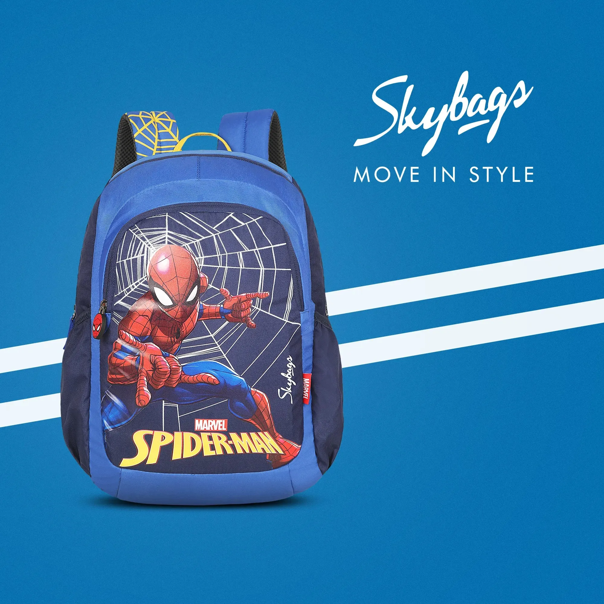 Skybags Marvel Champ  01 Backpack Blue
