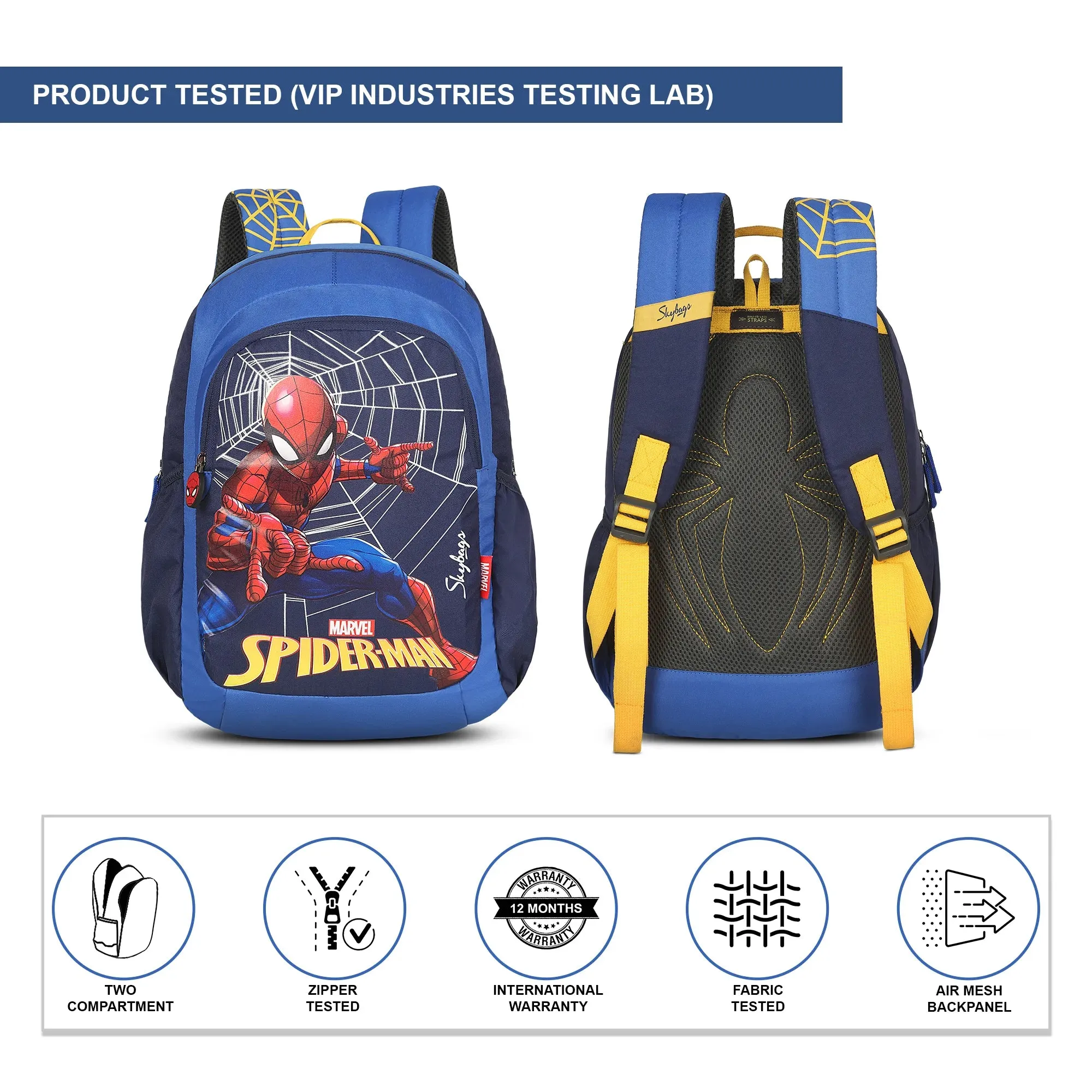 Skybags Marvel Champ  01 Backpack Blue