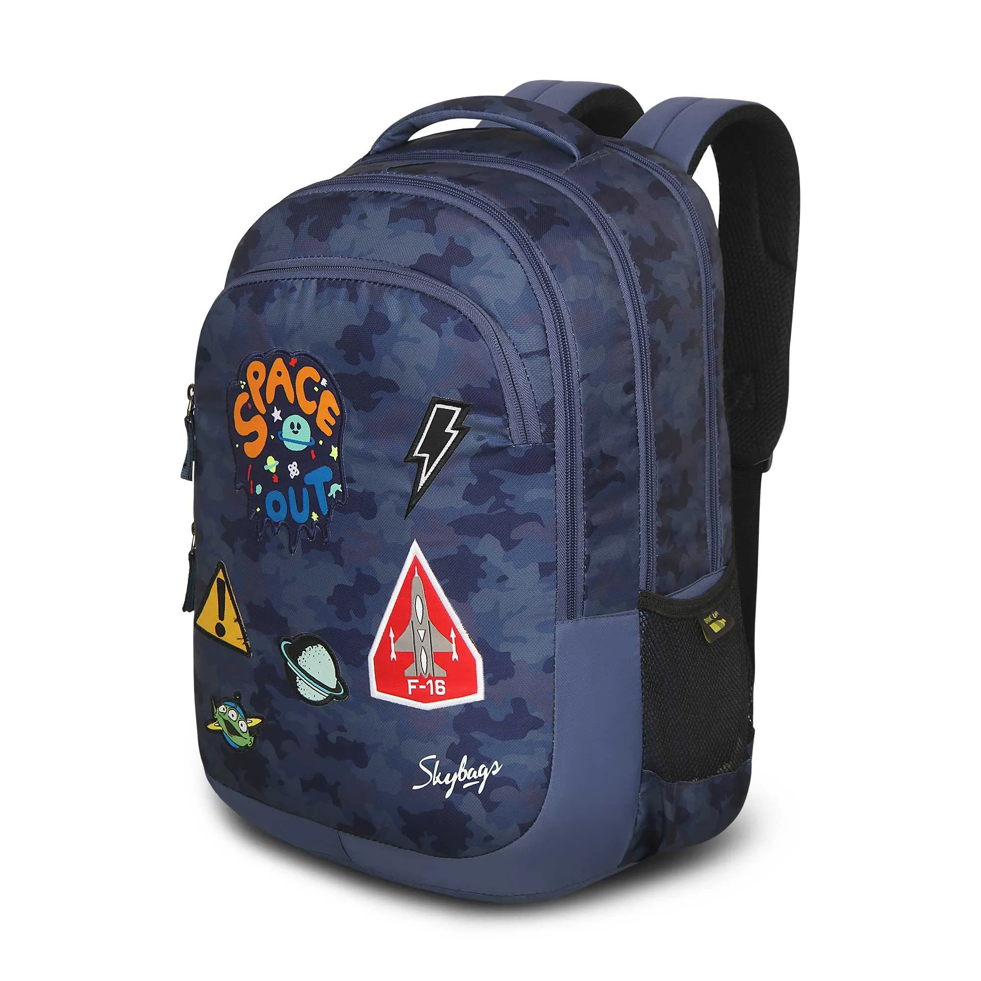Skybags Squad  09  School Backpack Camo