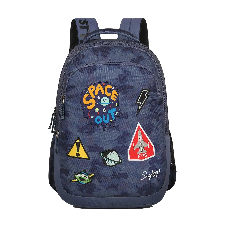 Skybags Squad  09  School Backpack Camo