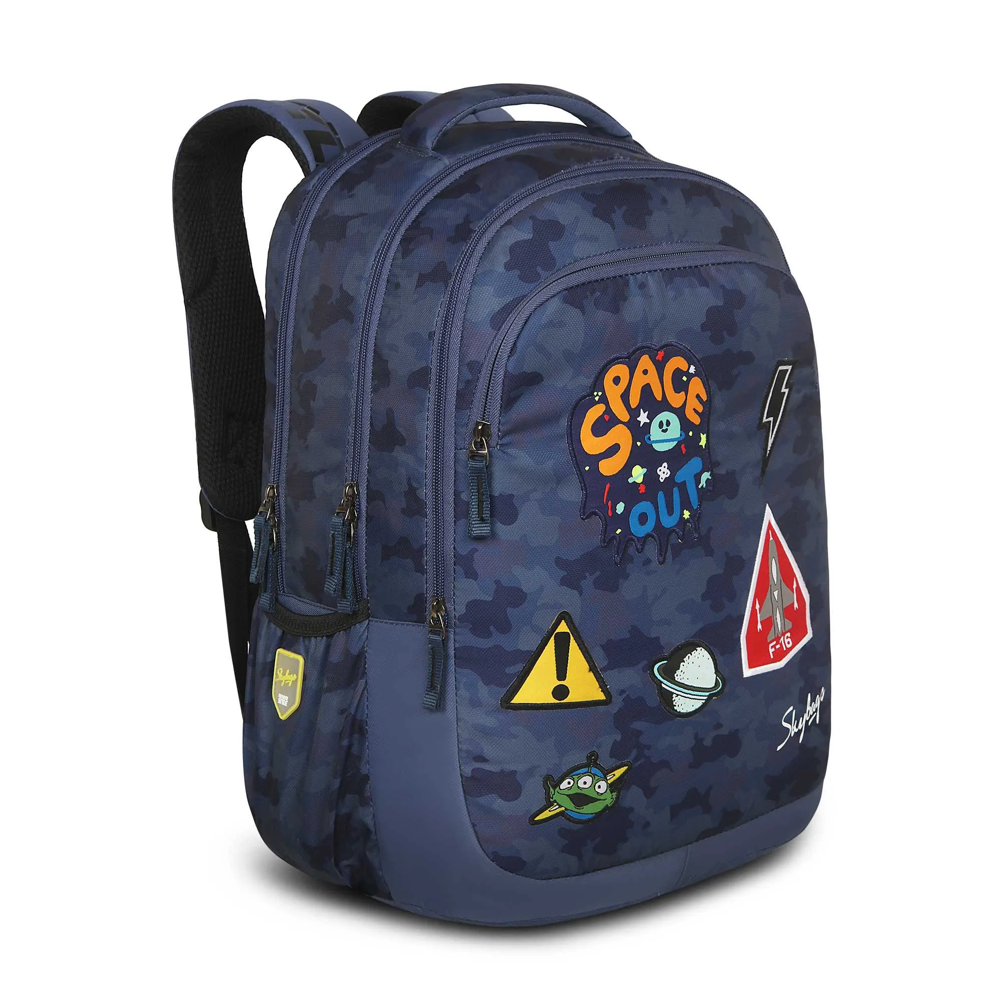 Skybags Squad  09  School Backpack Camo