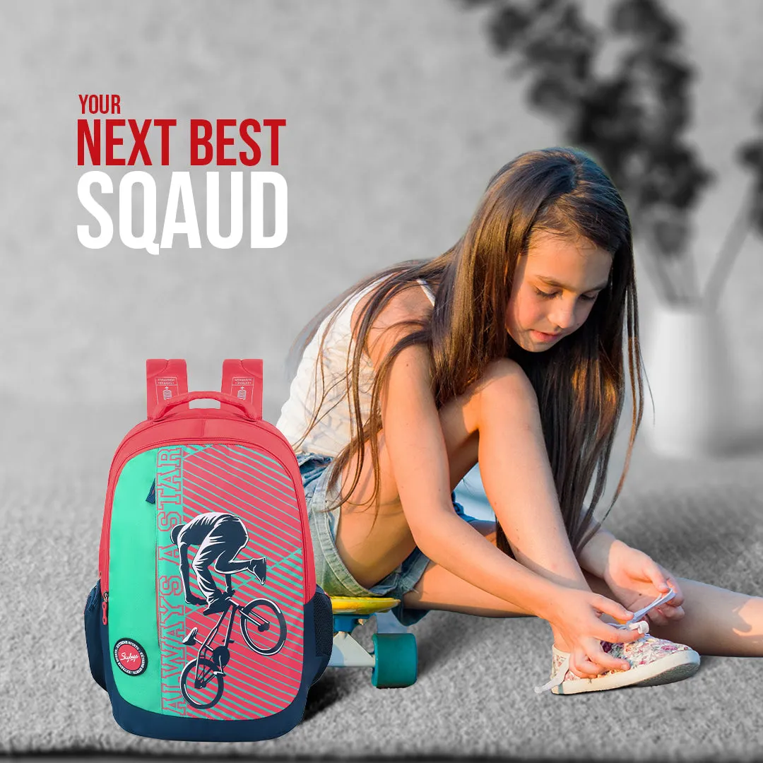Skybags Squad Pro 02  School Backpack Teal
