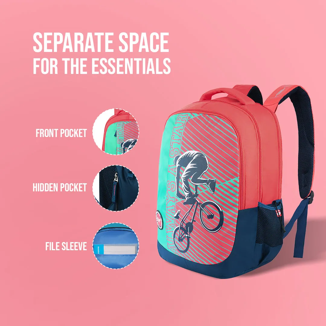 Skybags Squad Pro 02  School Backpack Teal