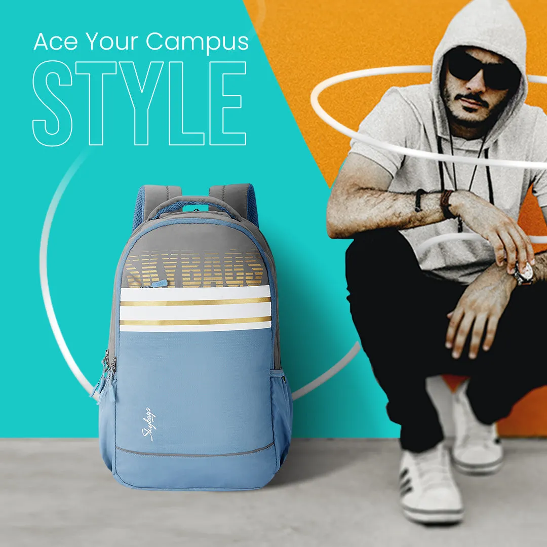 Skybags Strider Pro 07  Laptop Backpack (H) Grey