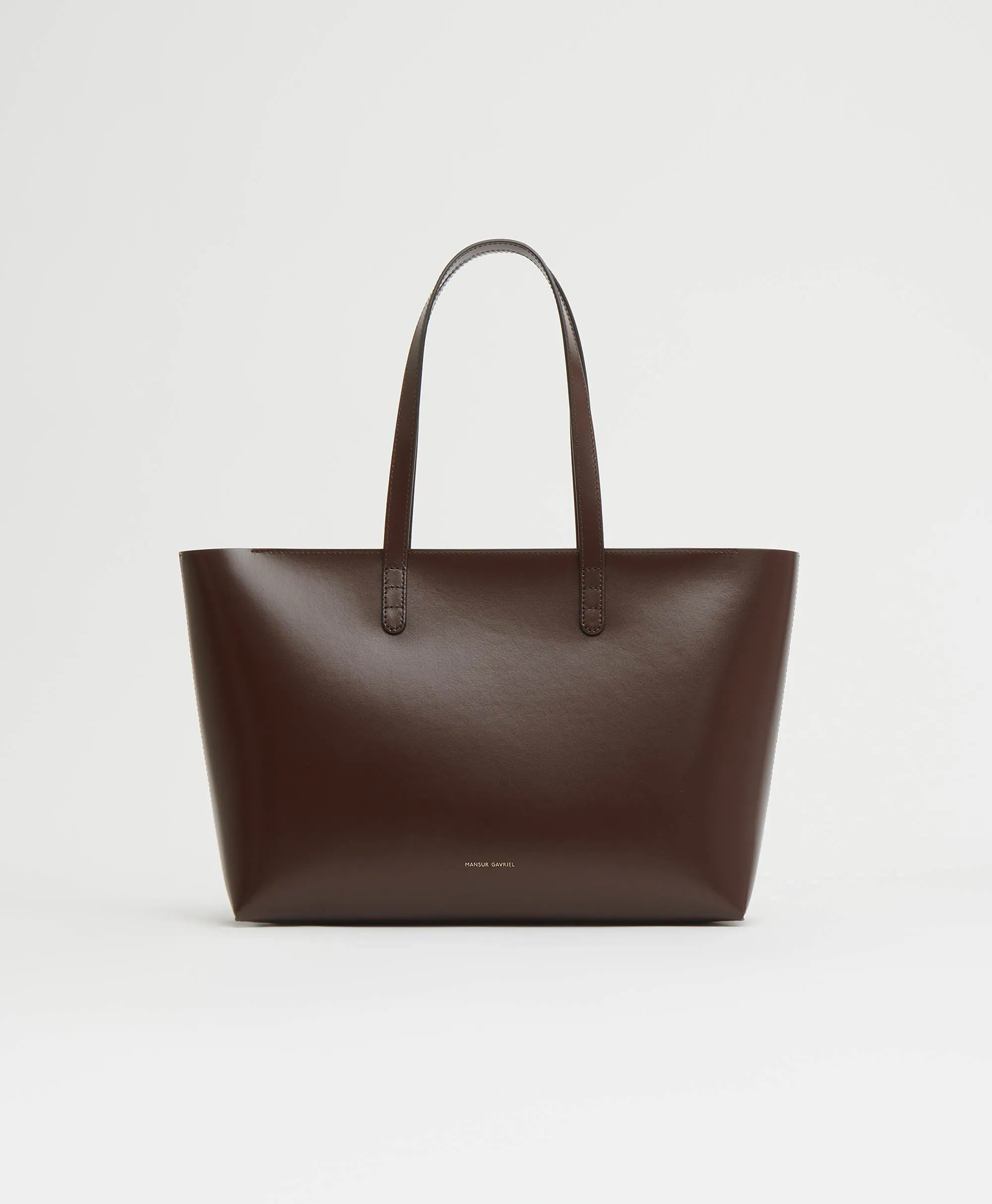 Small Zip Tote - Chocolate/Warm Grey