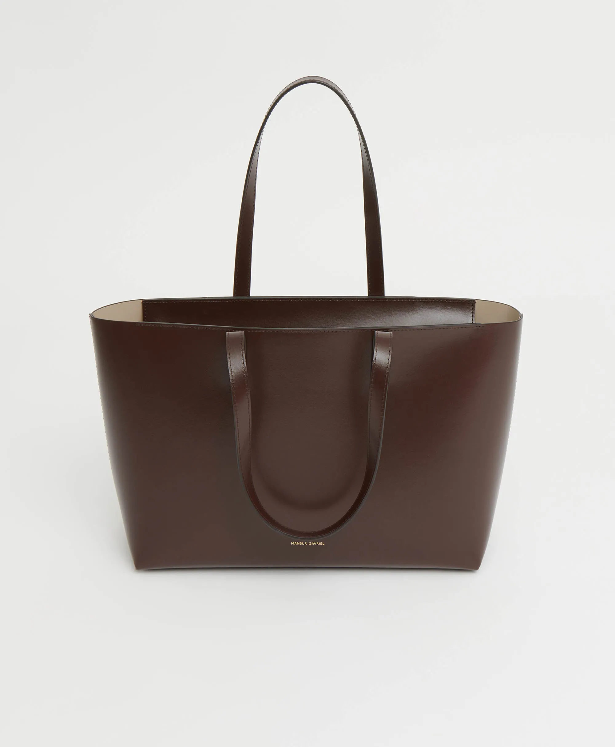 Small Zip Tote - Chocolate/Warm Grey