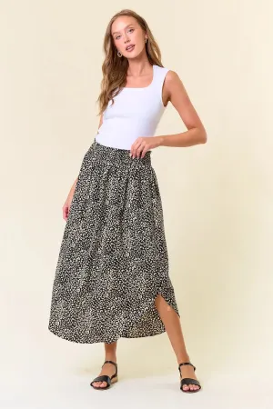 SMOCKED WAIST SKIRT